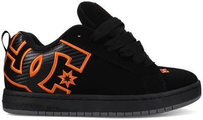 Produktbild von Dc Shoes Court Graffik in Schwarz-Orange für Herren – Größe 9,5 UK – 44 EU – 10,5 US / Schwarz-Orange