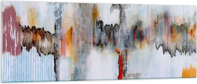 Produktbild von Bilder auf glas - Abstraktion modern - 140x50cm - Glasbilder - Wandbilder - Kunstdruck - zum Aufhängen bereit - Wanddekoration aus Glas - Glas Bilder - Wandbild auf Glas - Einteilig - GAB140x50-3676