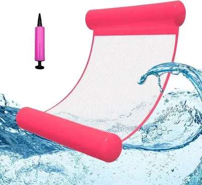 Image de Hamac flottant 4-en-1, matelas pour piscine et mer, gonflable