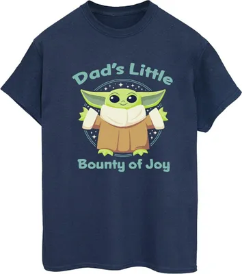 Image de T-shirt pour femmes Star Wars - "The Mandalorian Bounty Of Joy", modèle BI45886 (taille S), couleur bleu marine