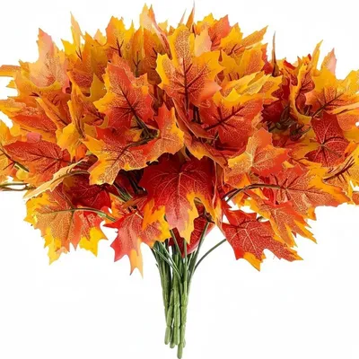 5er-Set Kunstherbstblätter, Ahornblätter, 29 cm, Herbstdeko