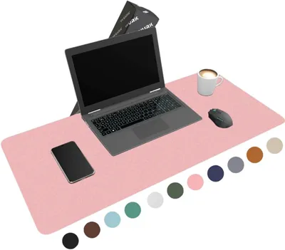 Produktbild von Büro Unterlage 80 cm x 40 cm, XXL Mauspad, Multifunktionale Schreibtischmatte, Rosa, für Homeoffice