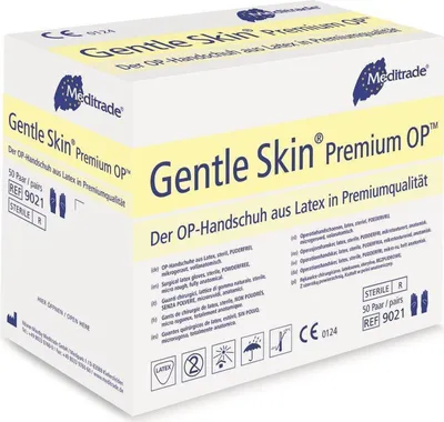 Produktbild von 200 Paar Gentle Skin Premium OP-Handschuhe - natur - steril - Gr. 7 - Einmalhandschuhe