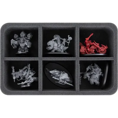 Immagine prodotto di Inserto in schiuma per Orchi con 6 scomparti, adatto per miniature