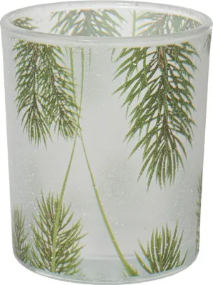 Kerzenhalter mit dekorativem Wintermotiv