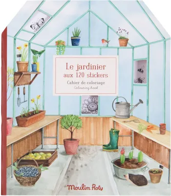 Produktbild von Malbuch mit Aufklebern The Gardener's Book, Moulin Roty