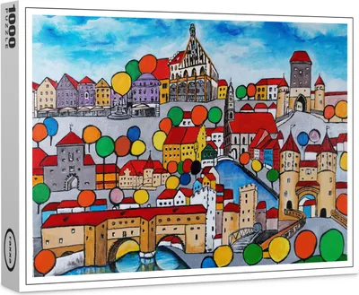 Produktbild von raxxa Premium-Puzzle "Amberger Altstadt", 1000 Teile