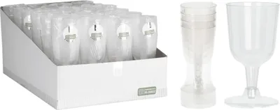 Zdjęcie produktu dla Excellent Houseware kieliszek do wina plastikowy 160 ml zestaw 4 sztuk