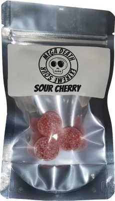 Produktbild von Mega Death Extreme Sour Cherry Candy Balls 3 Stück