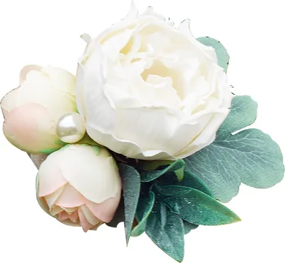 Produktbild von Handgelenk-Blume, zart, charmant, romantisch, Brautjungfer, künstliche Blume, Handgelenk-Armband für Hochzeiten, Partys, weiß