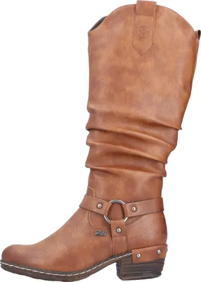 Produktbild von Rieker Damen Stiefel Blockabsatz Warmfutter Westernstiefel 93670, Größe:39 EU, Farbe:Braun