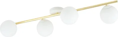 Produktbild von Bioledex Reykorn Deckenleuchte 4-fach E14 weiß/gold opal 100x20x29cm  Europe