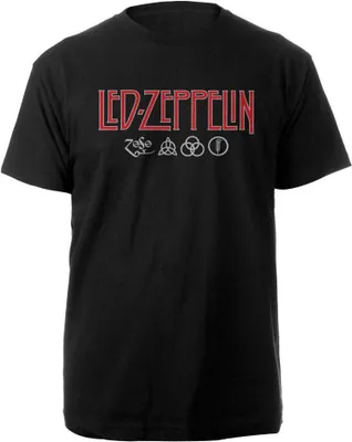 Obrázek produktu pro Led Zeppelin - Tričko s logem pro muže/dámy Uni RO907 (XXL) (Black)