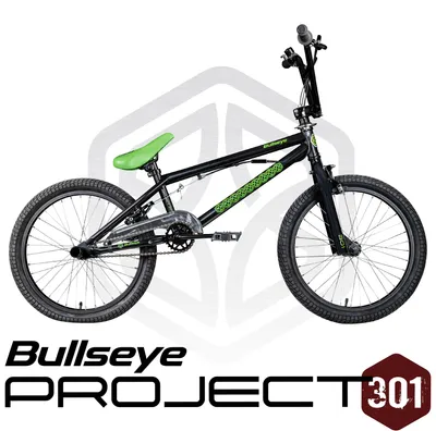 Immagine prodotto di Bullseye Project 301 BMX 20 pollici, bicicletta con 2 pedane e rotore a 360°, freestyle