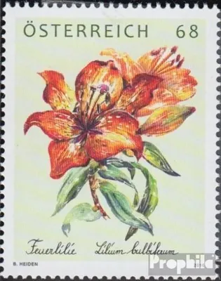 Produktbild von Briefmarken Österreich 2016 Mi 3252 (kompl.Ausg.) gestempelt Feuerlilie