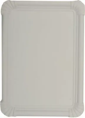 Produktbild von 1000 tradingbay24 Teller, Pappe [rc] eckig 16 cm x 23 cm weiss tbU95651 Einewgteller Pappteller
