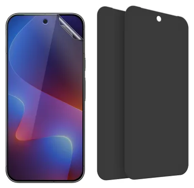Produktbild von kwmobile 3x Sichtschutz Schutzfolie für Google Pixel 10 / Pixel 10 Pro / Pixel 9 Pro Folie - Displayschutz Privacy Screen Protector - Sichtschutzfolie