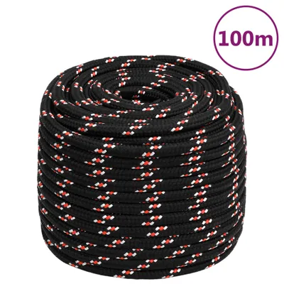 Zdjęcie produktu dla VIDAXL -Kofferchen Seil 18 mm 100 m Polypropylenschwarz