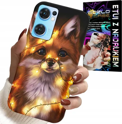 Image de Coque pour Oppo Reno7 5G - Coque Renard Animaux de la Forêt + Verre