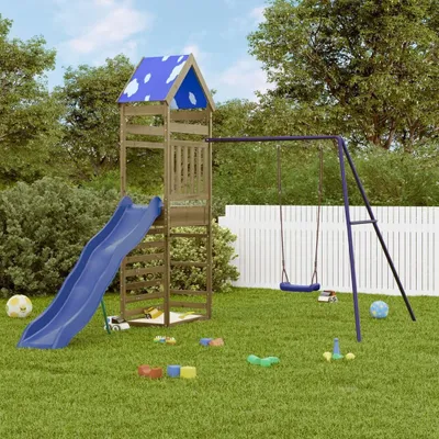 Produktbild von Möbel Spielturm Imprägniertes Kiefernholz - Schaukeln 3279057