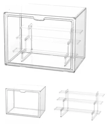 Image de Solidchoice - Vitrine en acrylique pour figurines et objets de collection