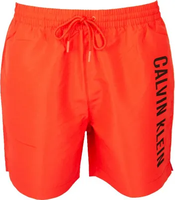 Obrázok produktu pre Pánske plavky CK CALVIN KLEIN s potlačeným logom, elastický pás so šnúrkou na stiahnutie, číslo výrobku ZM0ZM02362, veľkosť M, 100 % polyester