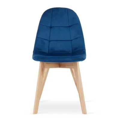 Produktbild von Esszimmerstuhl BORA aus blauem Samt