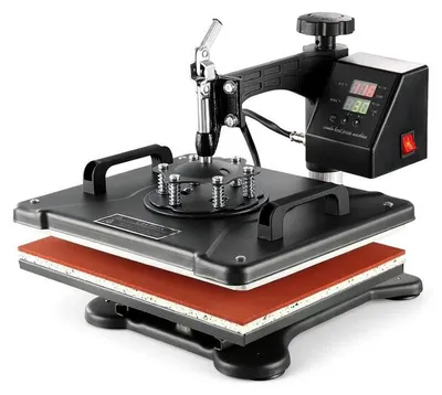 Imagen del producto de Máquina de termoestamado, control digital de temperatura, aplicación versátil, color rojo