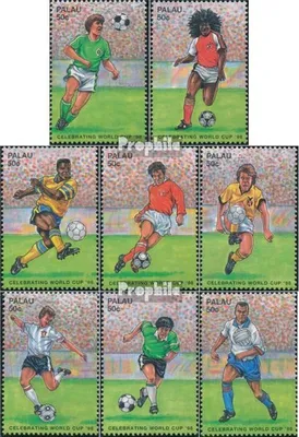 Produktbild von Briefmarken Palau-Inseln 1998 Mi 1342-1349 (kompl.Ausg.) postfrisch Fussball WM Frankreich