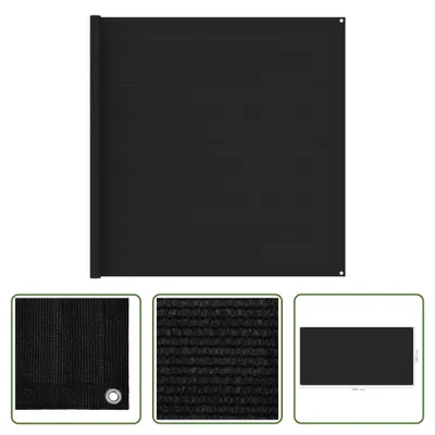 Immagine prodotto di The Living Store Tappeto tenda 200x400 cm Nero