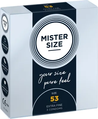 Produktbild von 3er Mister Size Kondome 53mm - Gefühlsecht & Extra Feucht