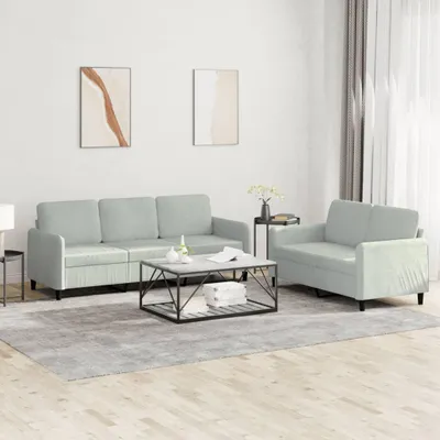 Obrázok produktu pre VidaXL 3202014, Šedá, Pena, Kov, Polyester, Polywood, Textil, 198 cm, 77 cm, 80 cm