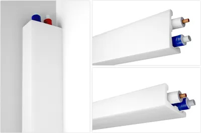 Produktbild von Winkelleisten Gardinenblenden 12x6cm XPS Styropor L-Profil Rohrverkleidung, EK-1 (2 Meter) LED Stuckleisten Rohrabdeckung Kabelkanal Abdeckleisten