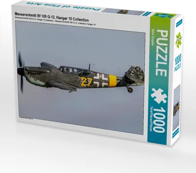Produktbild von CALVENDO Puzzle Messerschmitt Bf 109 G-12, Hangar 10 Collection | 1000 Teile Lege-Größe 64x48cm Foto-Puzzle für glückliche Stunden