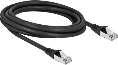 Zdjęcie produktu dla DELOCK RJ45 NWK Cat.6A S/FTP PUR Outdoor 3 m schwarz