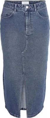 Produktbild von Noisy May Kath Slit Midi Vi477mb Jeansrock Blau M Damen Blau M