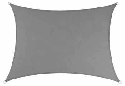 Produktbild von MultiGarden 19195 Sonnenschutzplane, 4 x 4 m, grau