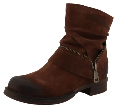 Produktbild von Mustang Damen Stiefelette mit lässiger Raffung und Reißverschluss 36M0042001, Größe:37 EU, Farbe:Braun