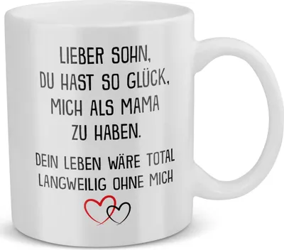 Produktbild von 22Feels Sohn Geschenk von Mama Geburtstag 18 Jahre Kinder Tasse Teenager Abitur Master Bachelor Uni Abschluss Firmung Konfirmation Meistertitel Weihnachten Kaffeetasse Männer