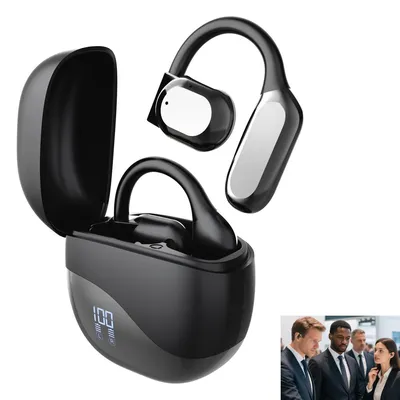 Produktbild von Ai Kopfhoerer Uebersetzer, 62 Sprachen Ki Kopfhoerer mit Echtzeit Uebersetzung, Translator Earbuds fuer Reise, Geschaefts, Studien, Schwarz