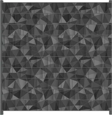 Produktbild von Wallario Zaunsichtschutz mit Motiv Geometrisches Schattenmuster für Ein- und Doppelstabmatten Zäune in der Größe 200 x 200 cm