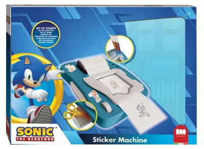 Zdjęcie produktu dla Zestaw do tworzenia naklejek Multiprint Sonic z pieczątkami i flamastrami
