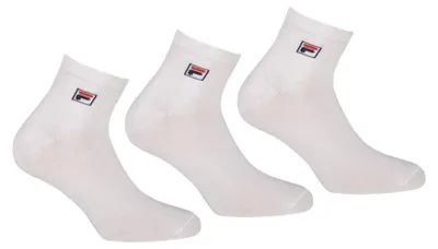 Produktbild von FILA Quarter Plain Uni 3er Pack Socken White