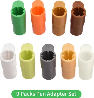 Zdjęcie produktu dla 9 opakowań Zestaw adapterów do długopisów Uchwyt na marker Zamiennik do Sharpie/Bic/Crayola Kompatybilny z Explore Air 3/Air 2/Air/Maker/Maker 3