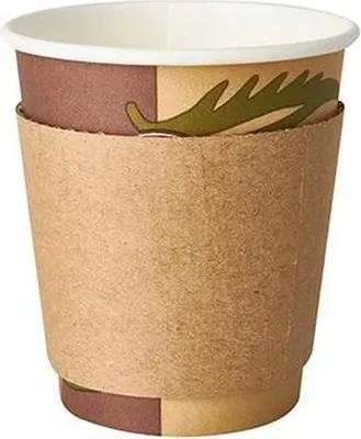 Produktbild von Papstar Banderolen für Heißgetränkebecher "To Go" Ø 7,3 cm · 5,8 cm braun, 2700 Stück