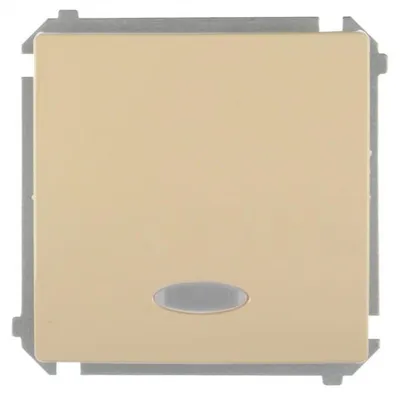 Image de Interrupteur simple éclairé beige BMW1L.01/12 SIMON BASIC