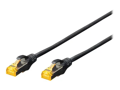 Produktbild von Digitus CAT 6A S/FTP Patchkabel, 1 m, Cat6a, S/FTP (S-STP), RJ-45, RJ-45, Schwarz