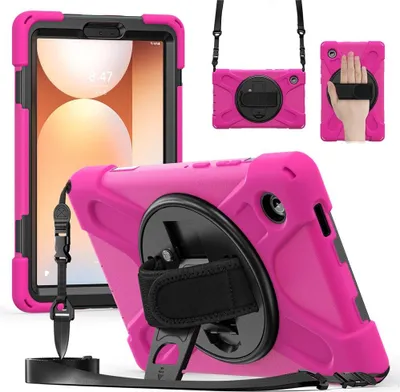 Produktbild von Samsung Galaxy Tab A11 Hülle - Coverup Heavy Duty Case mit Schultergürtel - Rosa