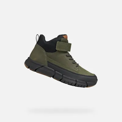 Produktbild von Geox Khaki-farbene Jungen-Stiefeletten des Modells Flexyper 40