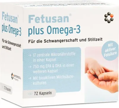 Produktbild von Mito-Pharma Fetusan plus Omega-3 72 Kapseln